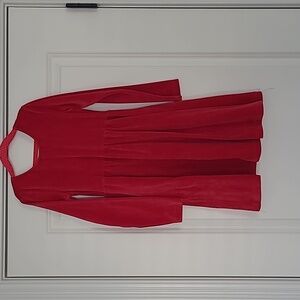 Hanna Andersson, Size 130 (8), Red Velour Skater Dress